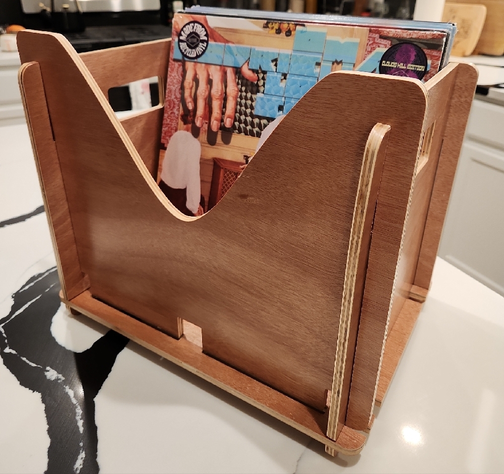 Warm Stylus Vinyl Crate LP Vinyl Storage 35-50 Records